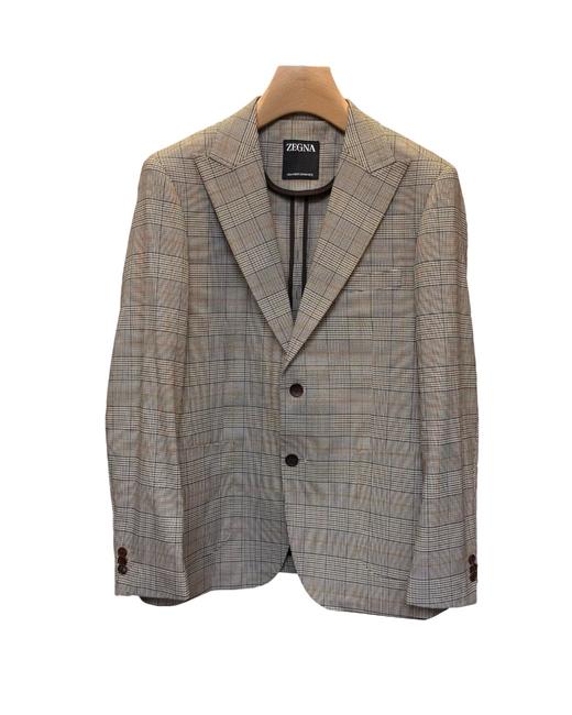 男款格纹西装外套zh 商品图0