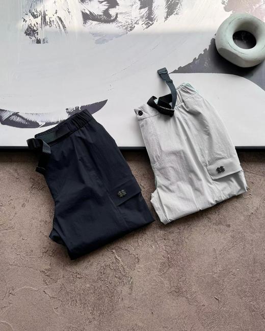 F032775立体剪裁拼接锥形裤裤型松紧腰设计外防运动裤子软壳裤 商品图4