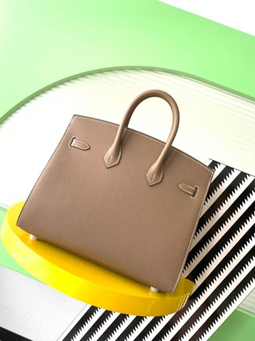 【纯手缝定制不退换】爱马仕 Birkin 25大象灰 银扣 Ep皮（MM） 商品图2