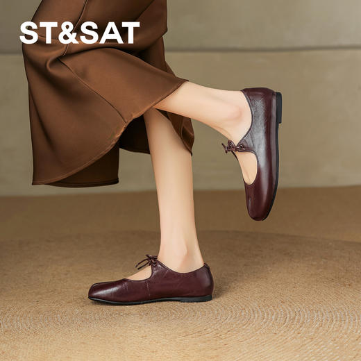 星期六26春新款优雅气质绑带分趾玛丽珍SSE1111CD2 商品图5