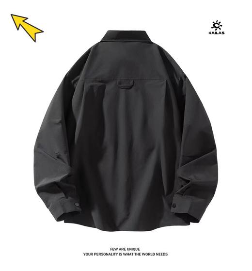 F032734春季新款男子户外防晒吸湿速干透气工装长袖衬衫 商品图3