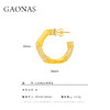 GAONAS  亭亭轩竹照 金色中式贵气耳环11940EGO 商品缩略图3