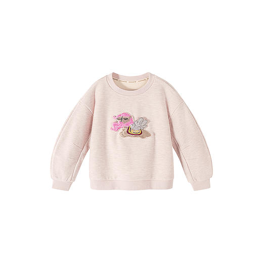 [密扇联名]迷你巴拉男女童儿童卫衣内里加绒冬季萌趣艺术上衣 商品图4