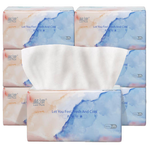 蓝漂 西柚抽纸304张8包 LP-29176-A 商品图0