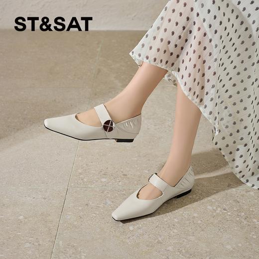 星期六26春新款气质尖头百搭玛丽珍SSE1111CGT 商品图7