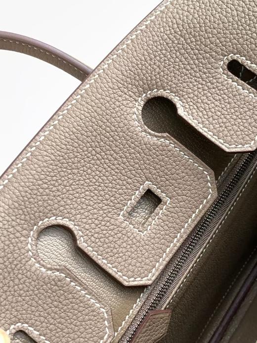 【纯手缝定制不退换】爱马仕 Birkin 25大象灰 银扣 togo皮（MM） 商品图5