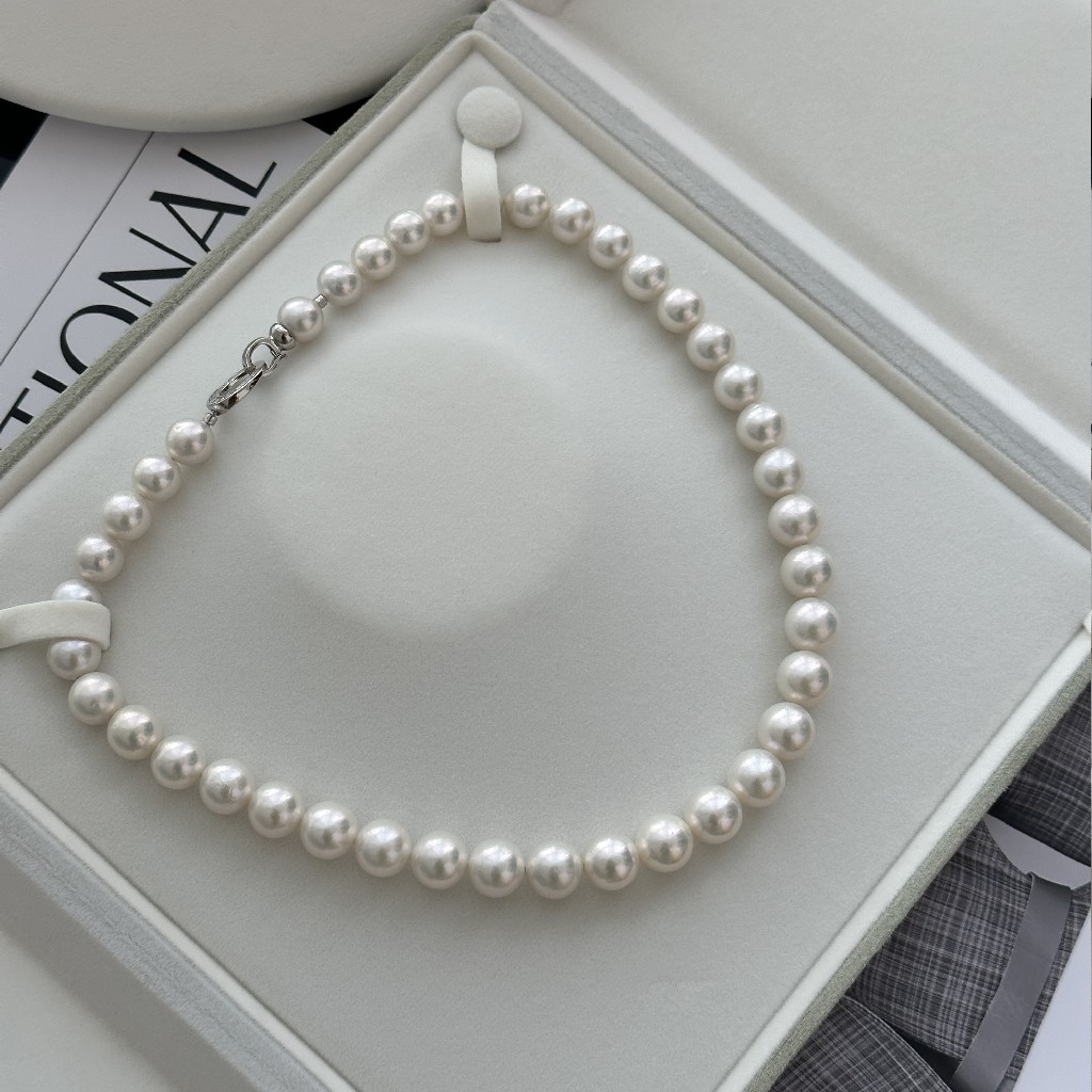 ji光爱迪生珍珠项链 澳白即视感 9-11mm 正圆微瑕