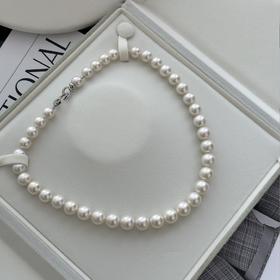 ji光爱迪生珍珠项链 澳白即视感 9-11mm 正圆微瑕