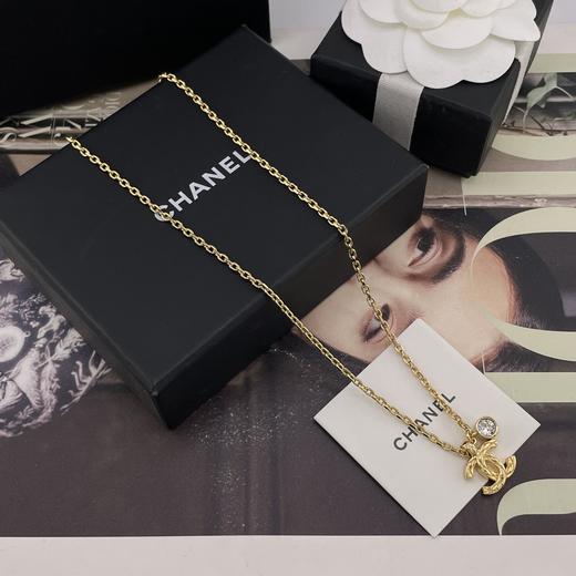 HD16 香奈儿 菱格双c圆钻项链 商品图2