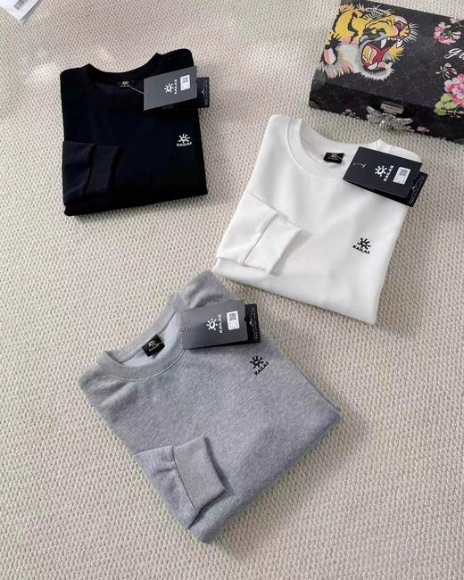 F032739早春新款利落百搭高支纱线刺绣圆领套头休闲卫衣 商品图5