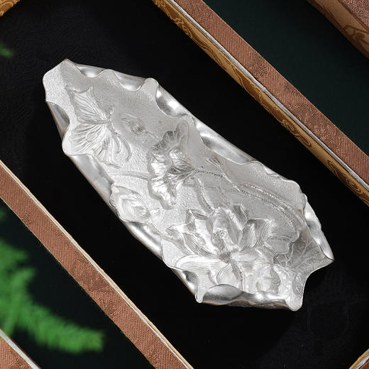 子佩集S999手工银【莲开盛世】摆件【ZYG010】原创设计2602 商品图0