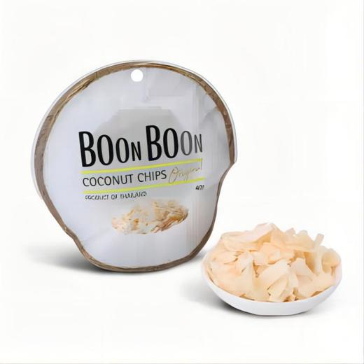 BOONBOON 椰满满香脆椰子片 泰国原装进口 原味/巧克力/冬阴功 40g/袋 商品图7