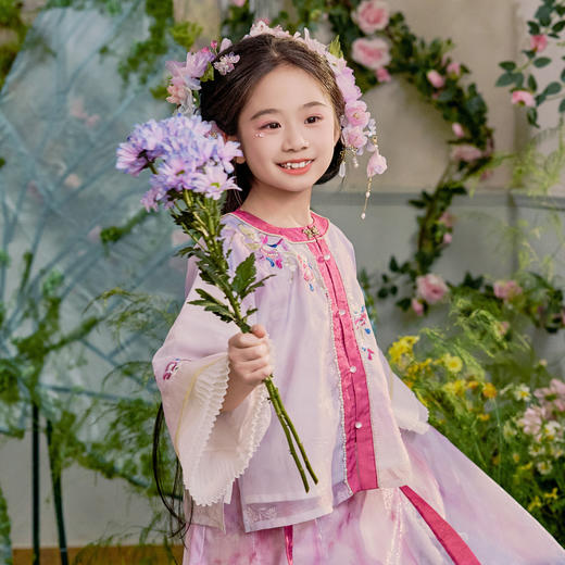 笛莎/Deesha 【观山见】2026年春季新款女童连衣裙普通外套 商品图1