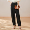 芳外2025夏季新款通勤百搭高腰显瘦镰刀裤黑色宽松哈伦休闲裤0371 商品缩略图3
