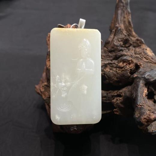 【快抱】【于田产和田玉子料观音挂件 52*23】出证书，发货1~5天，48小时鉴赏期 商品图0