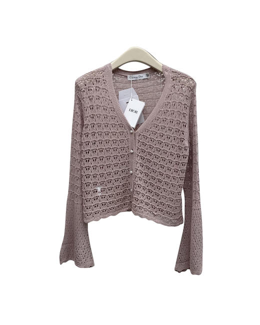 女款棉质刺绣镂空针织开衫fe010 商品图0