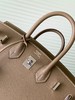 【纯手缝定制不退换】爱马仕 Birkin 25大象灰 银扣 Ep皮（MM） 商品缩略图6