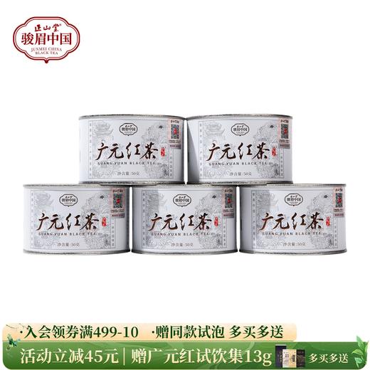 正山堂广元红 骏眉中国产区茶系列 特级红茶正宗四川自己喝茶叶罐装 商品图0