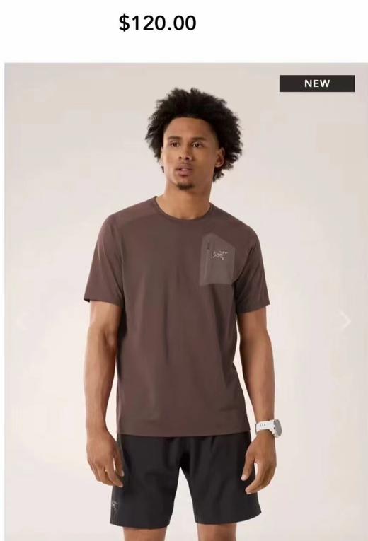 F032789凉感冰肤五色新款冰丝弹力透气压胶短袖T恤 商品图1