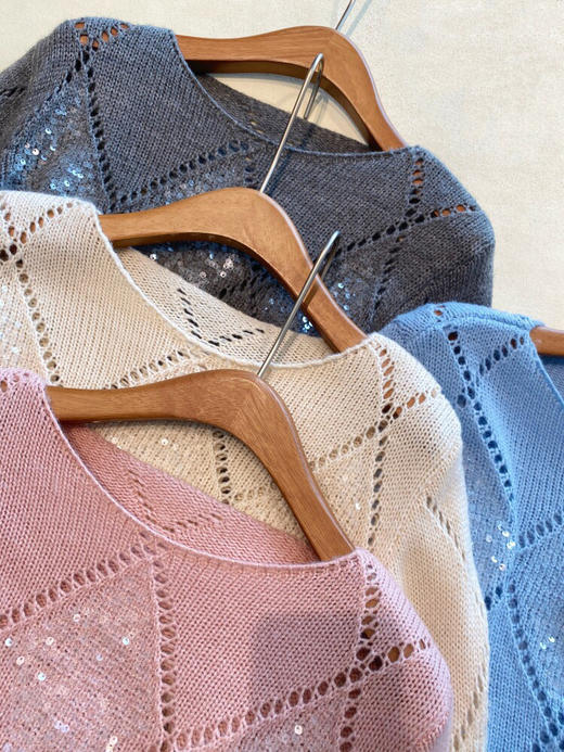 SYJ2501亮片羊毛混纺毛衫 商品图6