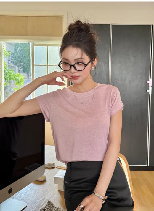 【六色可选】耐尔 天丝羊毛圆领T恤 商品图12