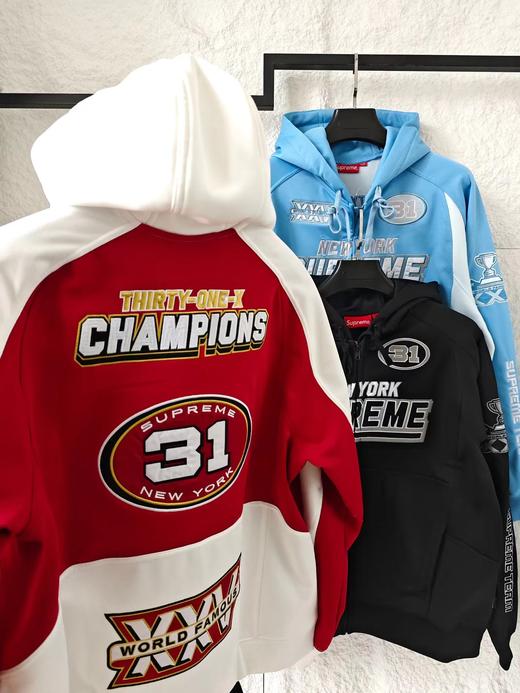 F032742斜纹贴花刺绣logo连帽卫衣拉链男女同款外套 商品图7