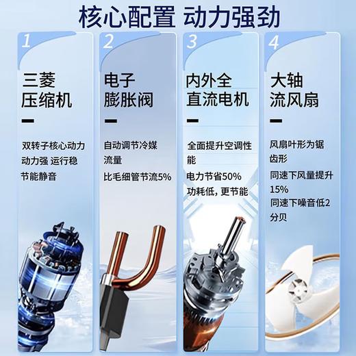 海尔（Haier）4P柜机变频冷暖立式客厅空调220v 二级能效 动力强劲+高效节能 KFRd-100LW/5DF82U1 商品图7