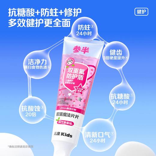 【新品上线】参半儿童健护抗糖酸牙膏75g 商品图1