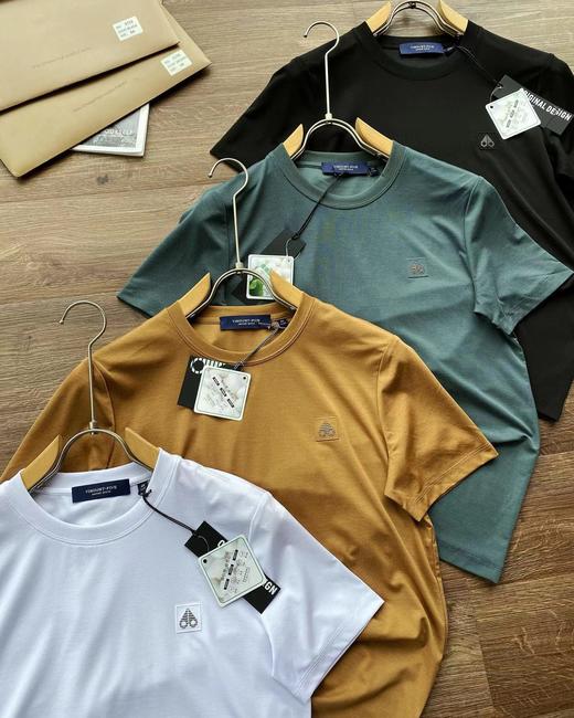 F0327115凉感免烫面料凉感速干垂感纯色圆领男士短袖T恤 商品图3