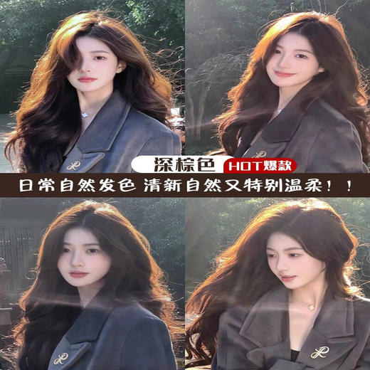 爱敬 科娜洗丝炫彩持色染发剂深棕250g WJH5714 商品图4