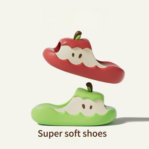 苹果拖鞋亲子款女外穿夏季卡通可爱一字拖家居室内洗澡防滑情侣凉拖24-41★娃娃优选 商品图2