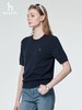 点此购买 哈吉斯女士春季时尚休闲通勤打底圆领短袖针织衫 xj 343638 商品缩略图7