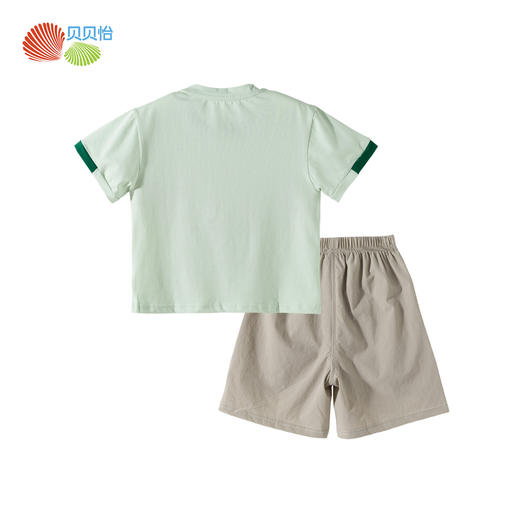 贝贝怡夏日男童冰感短袖套装ZB2FT012 商品图7
