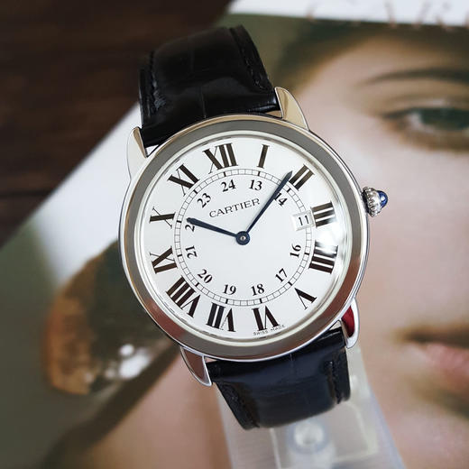 【95新】CARTIER 卡地亚W6700255石英机芯日期显示36MM（中性款）RONDE DE CARTIER系列精钢140326TJ15 商品图3
