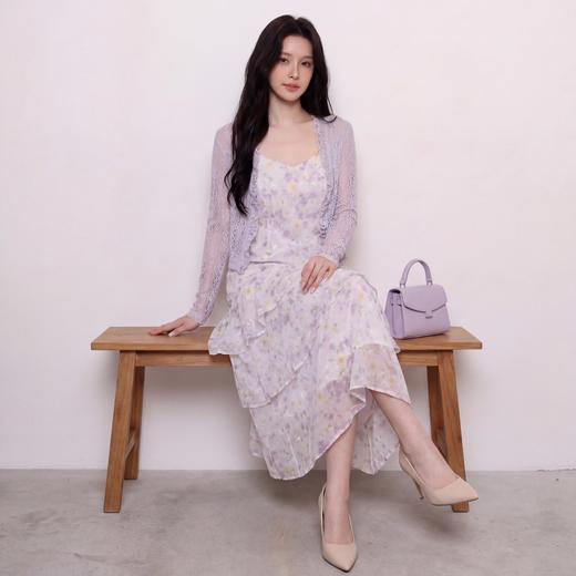 奢姿大码女装2026夏季减龄碎花荷叶边两件套胖妹妹蛋糕连衣裙套装9962960107 商品图2