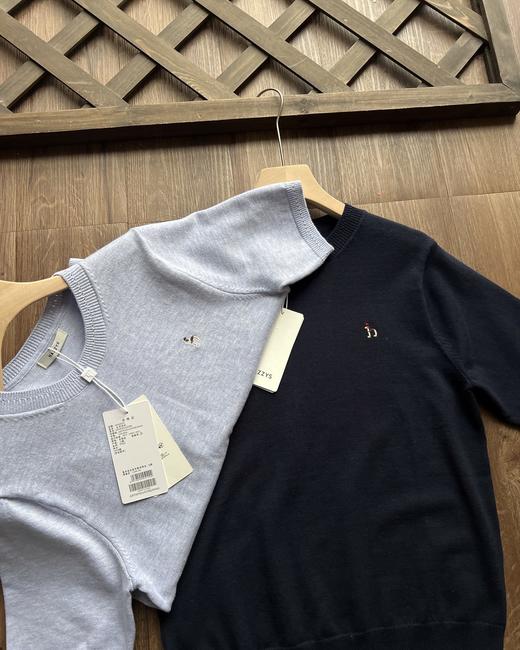 点此购买 哈吉斯女士春季时尚休闲通勤打底圆领短袖针织衫 xj 343638 商品图10