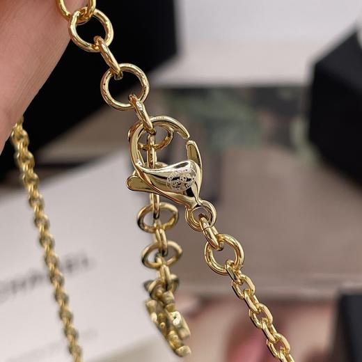 HD15 香奈儿 堆叠杠铃珠双坠项链 商品图6