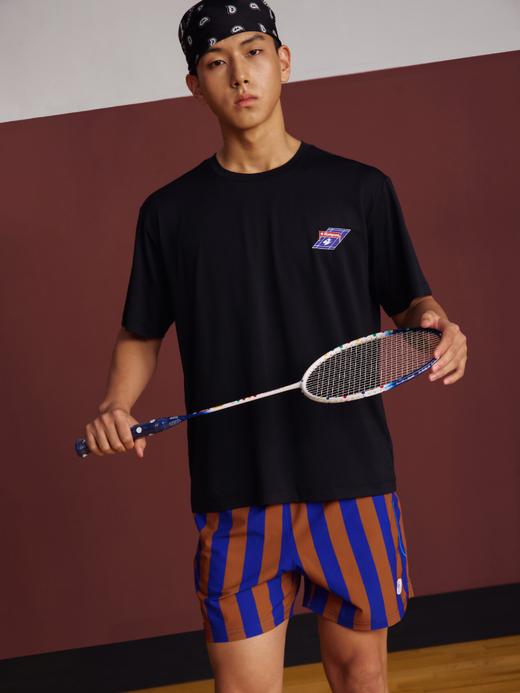 CryingCenterxkumpoo薰风联名2.0速干复古运动羽毛球休闲男生短袖 商品图2