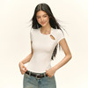 Ariseism 美式复古设计感扭结短袖T恤女夏季新款修身上衣 商品缩略图2