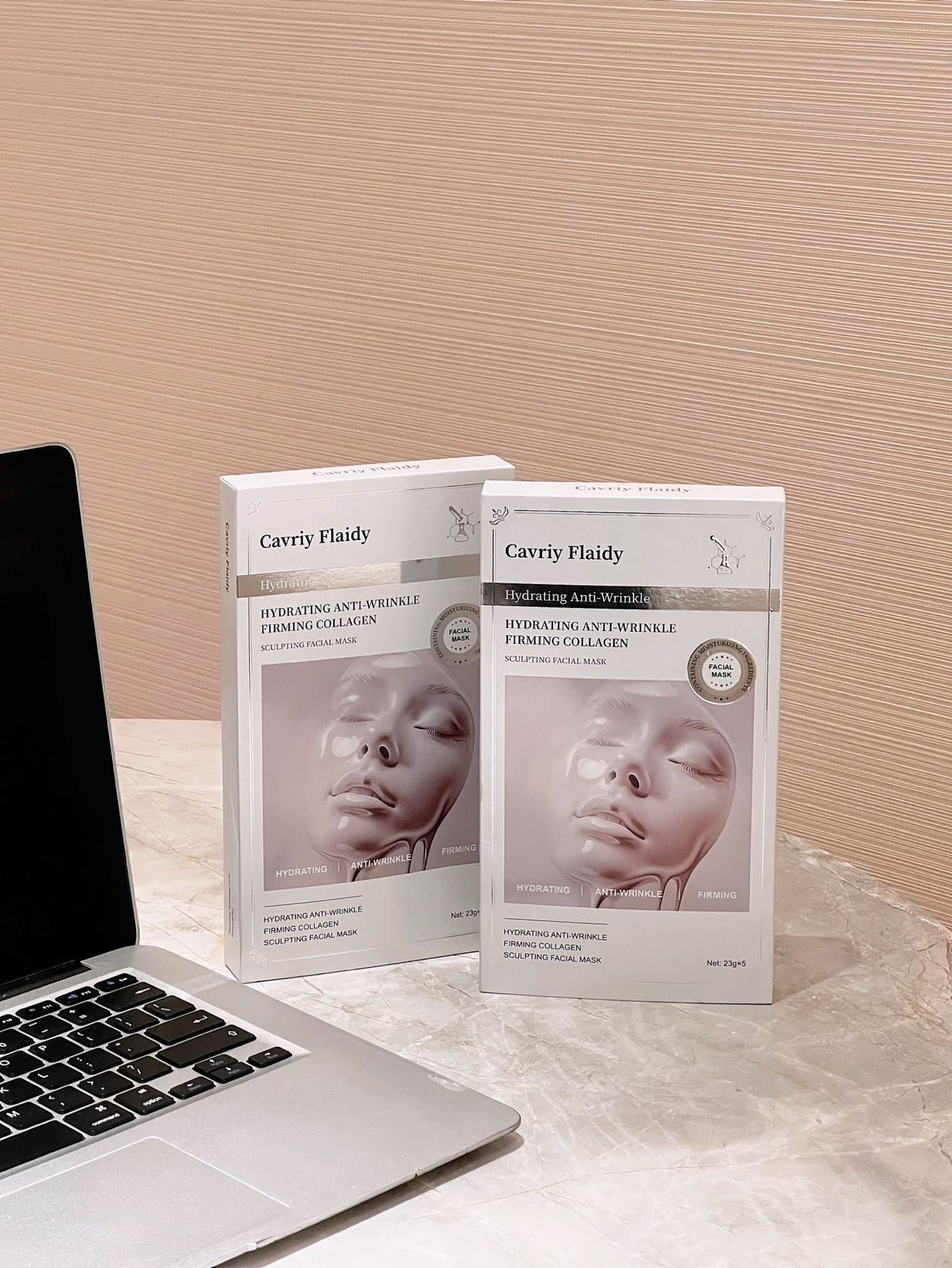 【CavriyFlaidy水光保湿抗皱紧致胶原蛋白塑颜面膜】韦雪/林允同款一片=一次胶原灌注，5重胶原蛋白