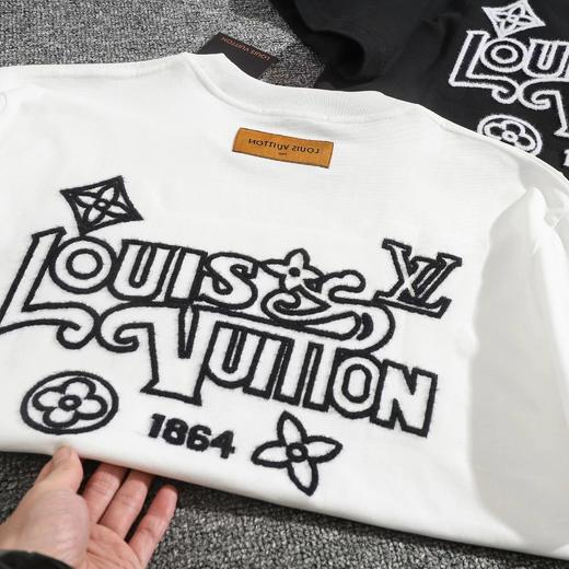 F032710早春新款纯棉双纱水洗情侣款绣花字母标识短袖T恤 商品图12