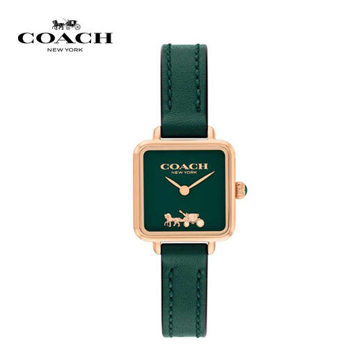 【礼盒装】COACH/蔻驰 CASS系列经典茶玫瑰石英小方糖手表 轻奢腕表  送女友生日礼物 节日送礼 商品图2