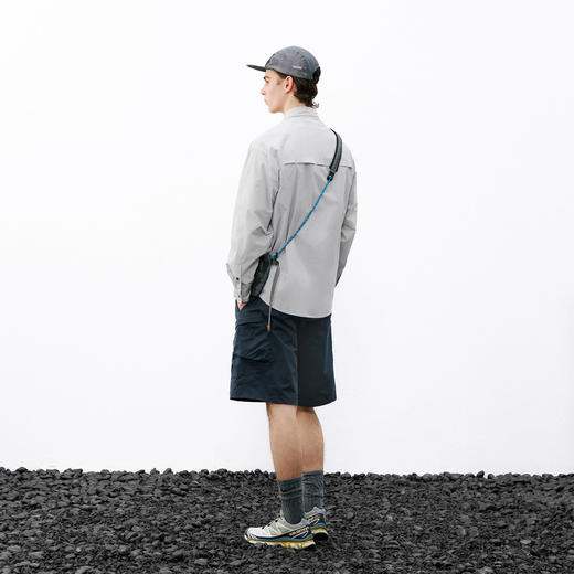 714street夏季凉感防晒运动短裤男潮牌立体侧袋工装裤休闲五分裤 商品图4