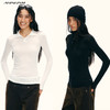 Ariseism黑标莱赛尔羊毛混纺翻领长袖女春季新款上衣 商品缩略图1