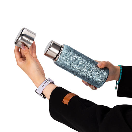 BTSM 磁吸盖钛保温杯蓝色480ml BTBW-T034A-1 商品图3