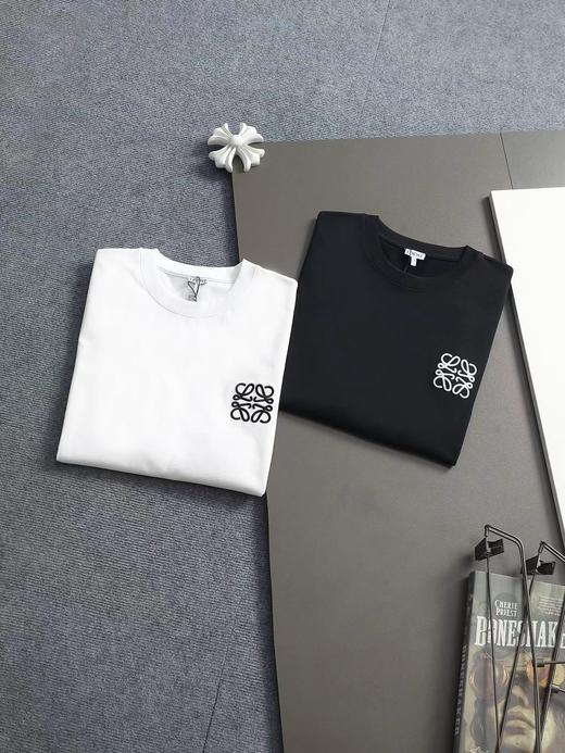 F032755字母小LOGO刺绣短袖男女同款休闲百搭软糯亲肤T恤 商品图7