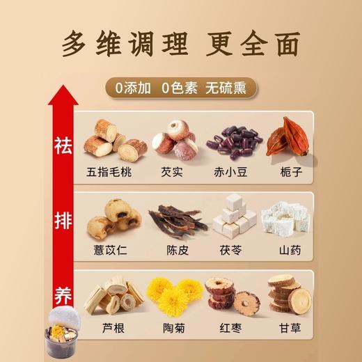 知物志·茯香顺和轻养茶 五指毛桃茯苓茶 祛湿健脾古方 草本祛湿健送家人送健康更安心 商品图5