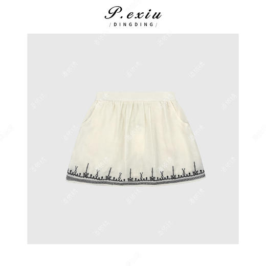 03-5潘依绣丁丁宠粉国风重工刺绣无袖背心短裤套装Q3051 商品图2