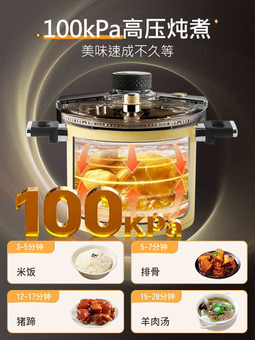 【新款高压锅】kimscook新款高压锅一人食小型迷你家用燃气压力锅正品官方旗舰店 商品图3