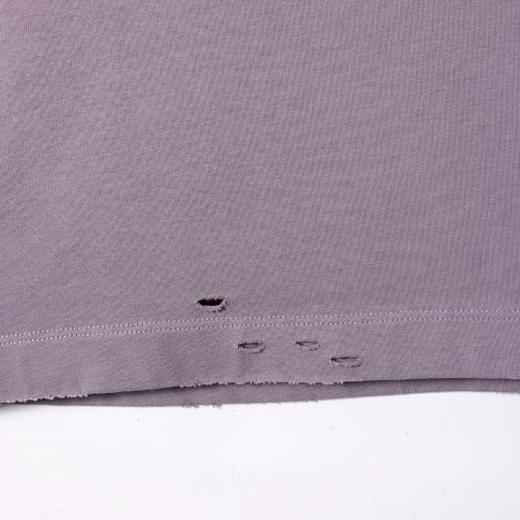 SDSA男装2026新款高贵轻奢美式割破印花字母圆领短袖T恤百搭时尚 商品图4